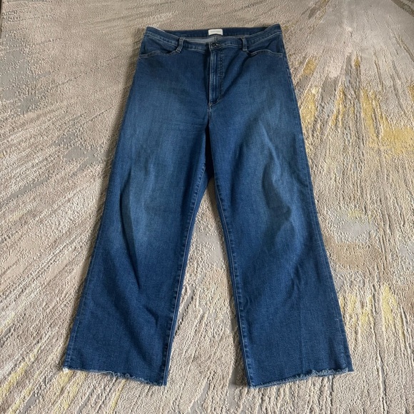Favorite Daughter The Mischa Blue Flare & Wide Leg Jeans size 34 - Picture 2 of 14